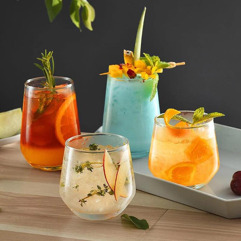 Crystal Transparent Tumbler Set of 6 | 370 ml