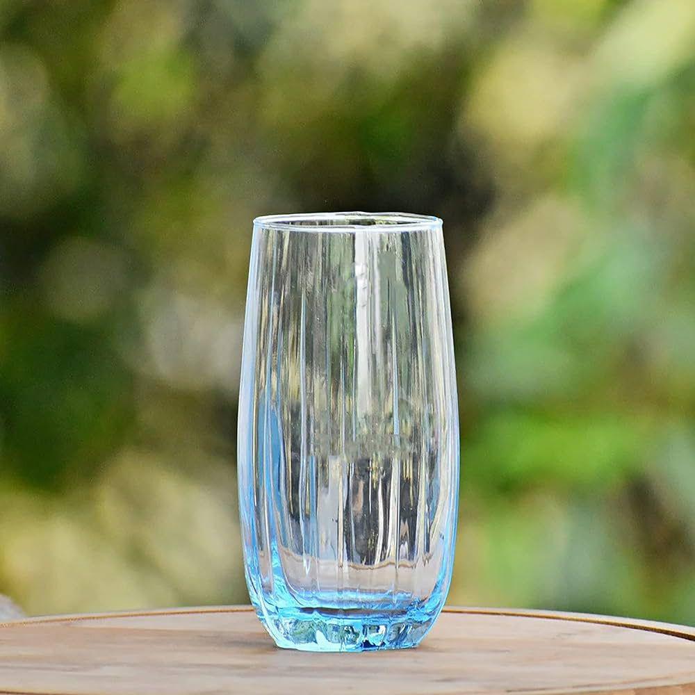 Blue Color Water and Juice Glasses | 510 ml