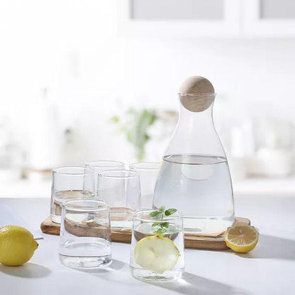 Transparent Conical Design Jug Set with 6 Glasses