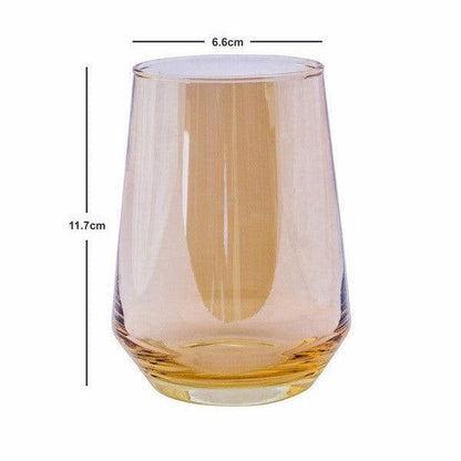 Crystal Amber Color Tumbler | 390 ml