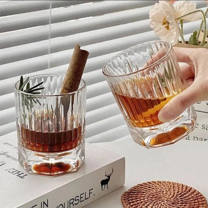 Set of 6 High Base Whiskey Glass