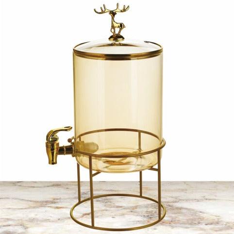 Amber Color Detox Water Dispenser with Stand 3.6 Liter