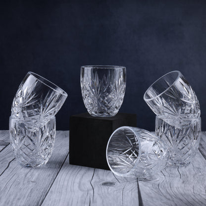 Floral Shaped Juice Glasses | 200 ml | Set Of 6