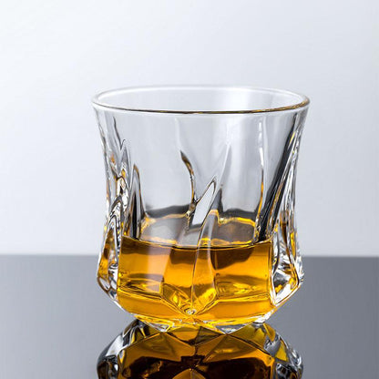 Set of 6 Swirl Whiskey Glass