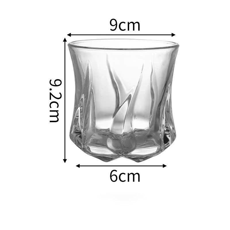 Set of 6 Swirl Whiskey Glass