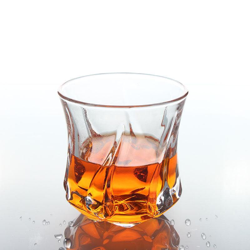 Set of 6 Swirl Whiskey Glass