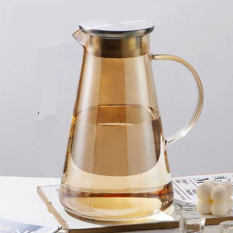 Borosilicate Jug with Lid For Water or Mocktail Pitcher