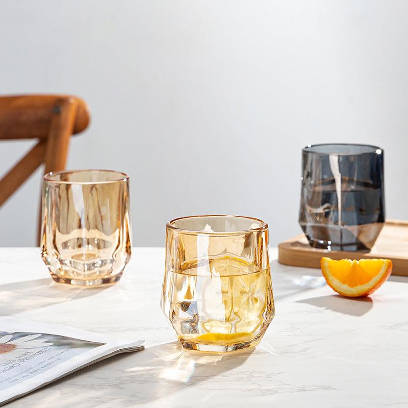 Amber Color Glasses 260ml ( Set of 6 ) - Amora Crockery