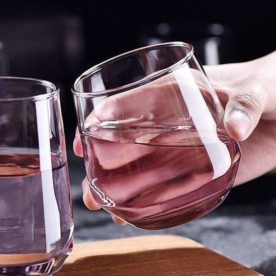 Crystal Pink Colour Tumbler 370ml ( Set of 6 ) - Amora Crockery