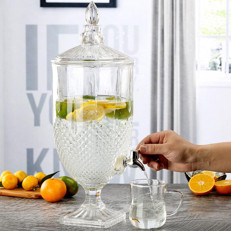 Glass Detox Water Dispenser - Amora Crockery