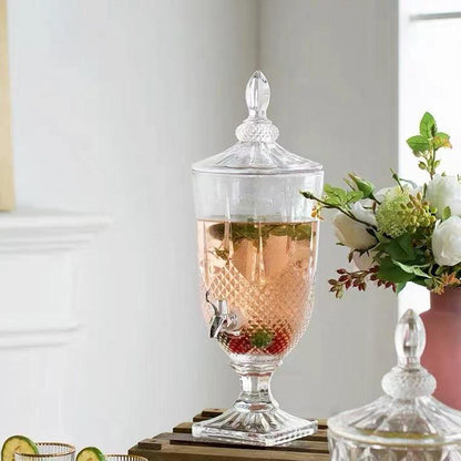 Glass Detox Water Dispenser - Amora Crockery