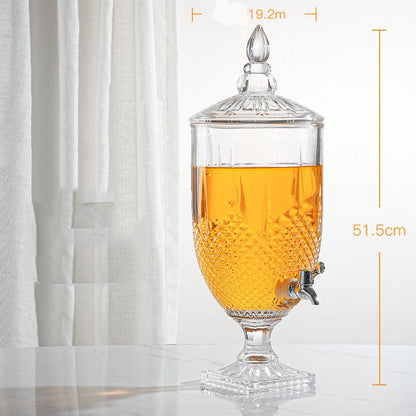 Glass Detox Water Dispenser - Amora Crockery