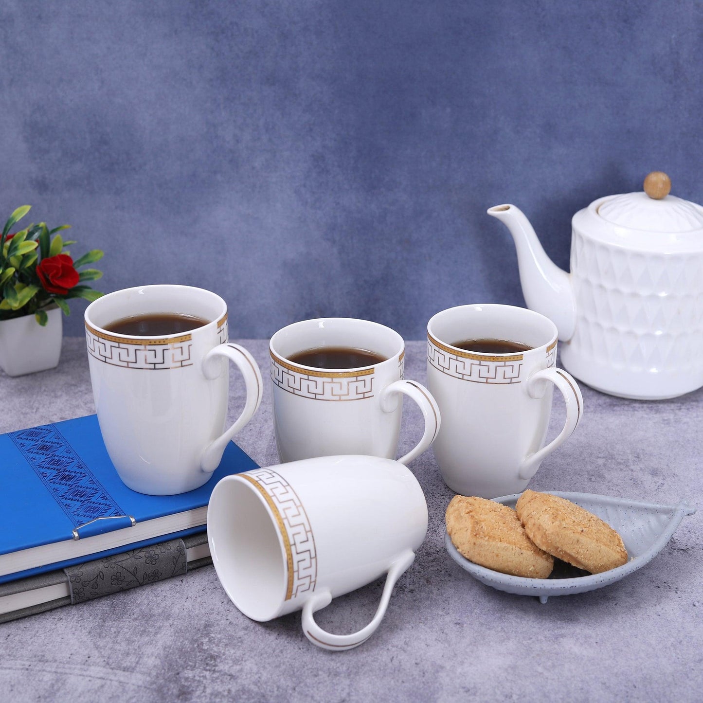 Japanese Dazzle Mugs with Asymmetric Pattern | Amora Crockery