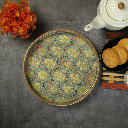 Spring Blossom Round Serving Tray - Amora Crockery