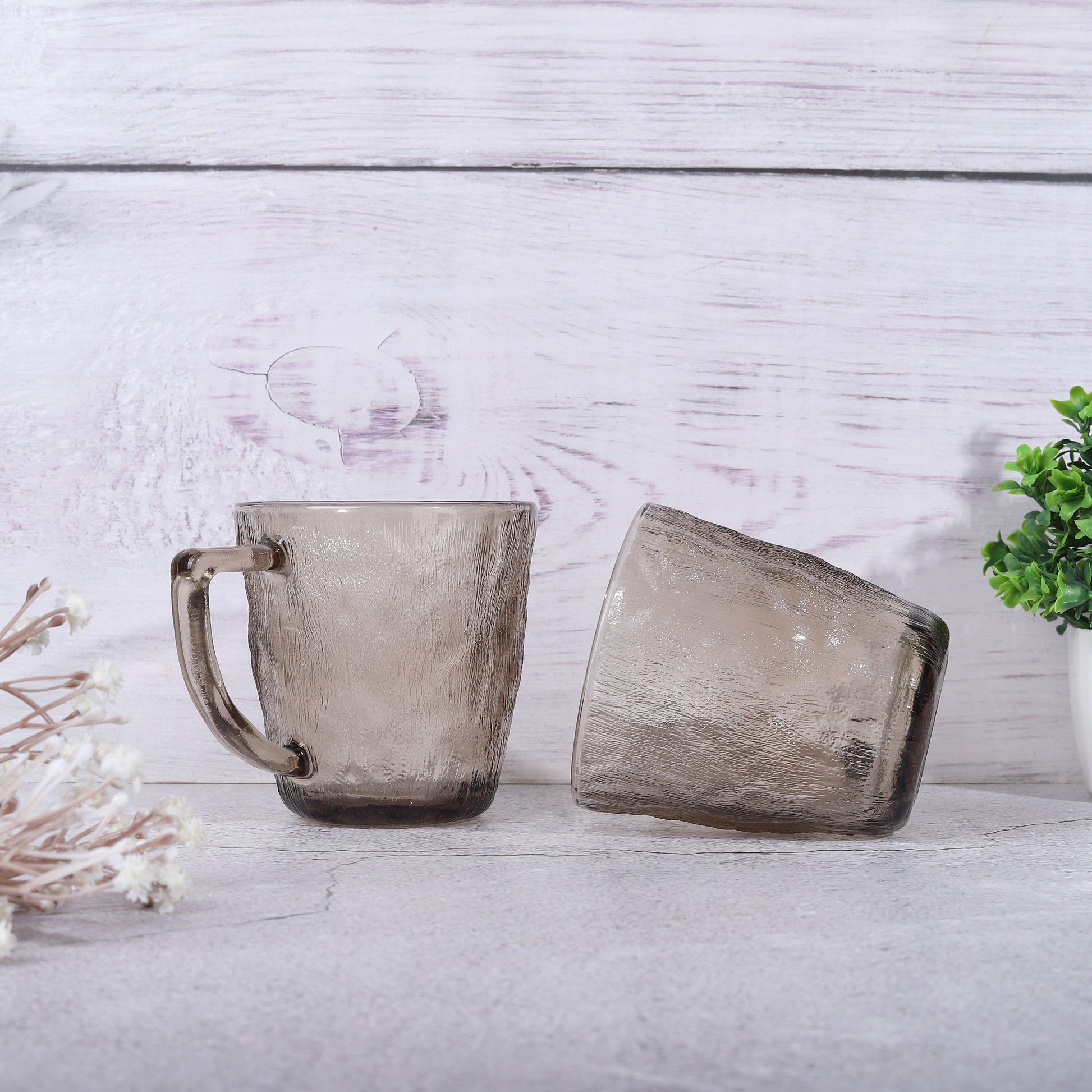 Textured Mug 260 ml in Set 2 - Amora Crockery